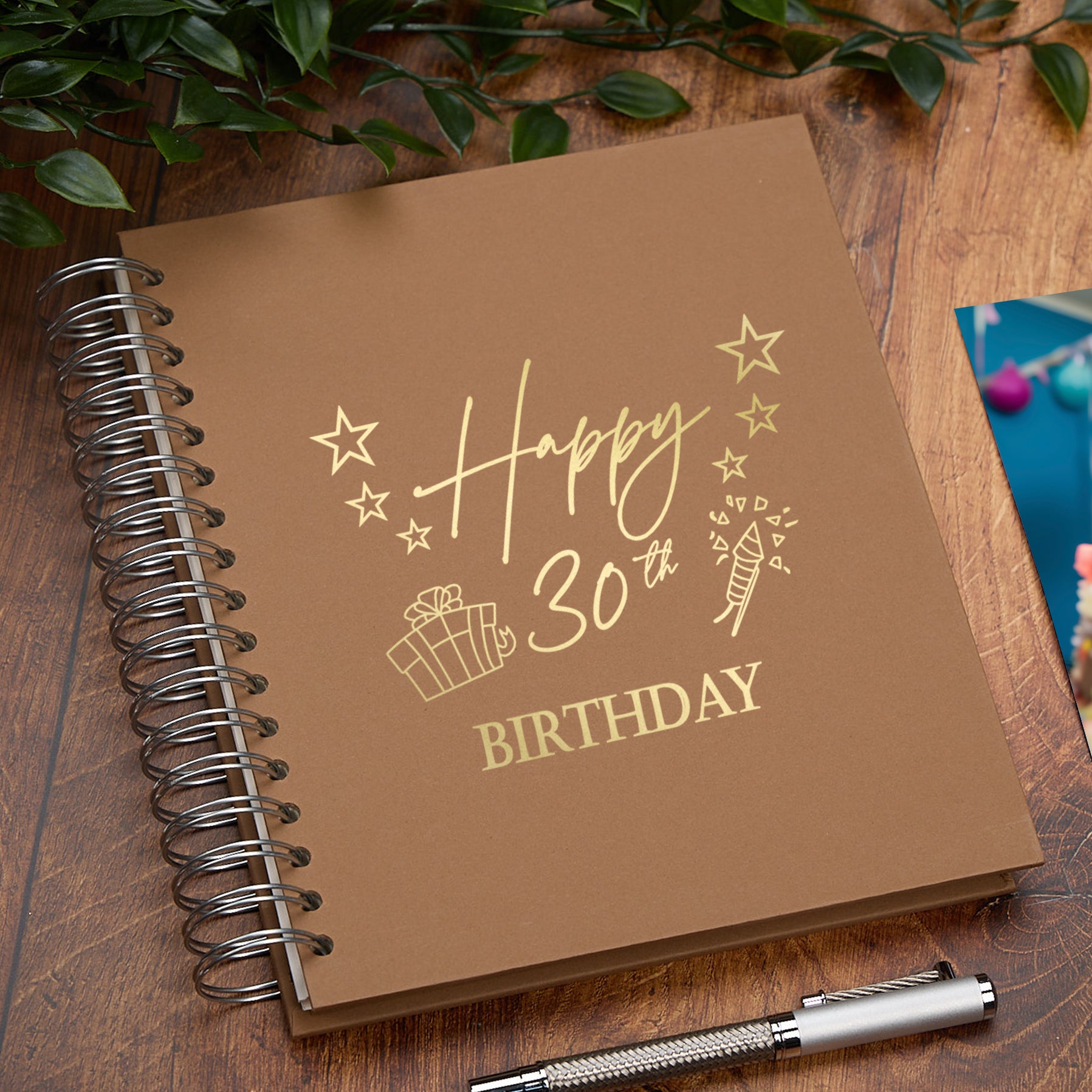 Large 30th Birthday Photo Album Memory Keepsake Gift With Presents Multiple Colours Photo Album ukgiftstoreonline