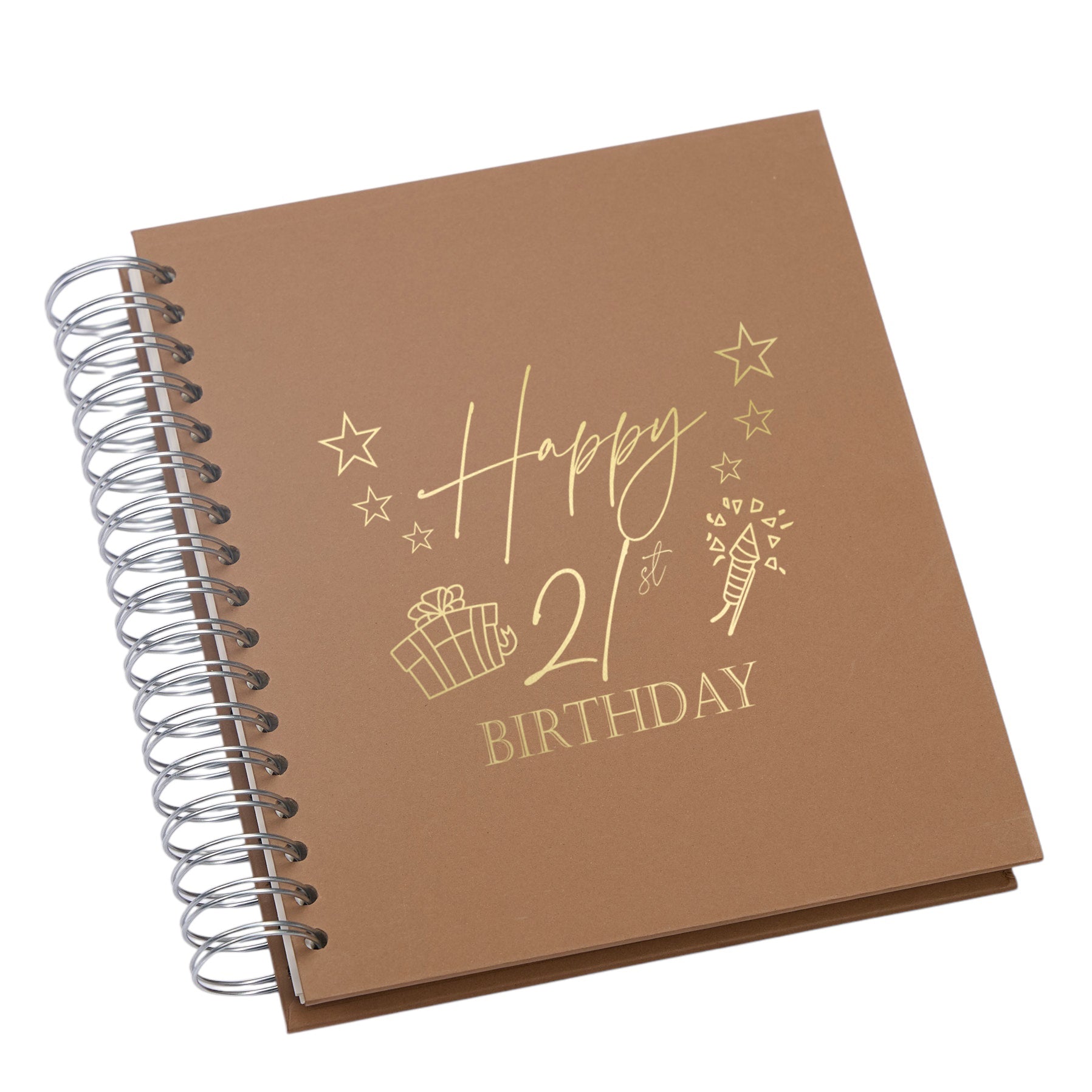 Wholesale Trade Pack of 5 Large 21st Birthday Photo Album Memory Keepsake Gift With Presents Multiple Colours Photo Album ukgiftstoreonline Brown 4x6 Inch Album