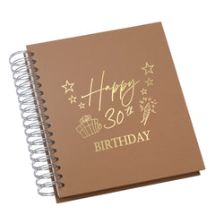 Wholesale Pack of 5 - Large 30th Birthday Photo Album Memory Keepsake Gift With Presents Multiple Colours