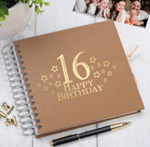16th Birthday Memory Scrapbook Album With Star Design Various Colours Available