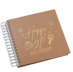 Wholesale Trade Pack of 10 - 21st Birthday Scrapbooks With Present Design