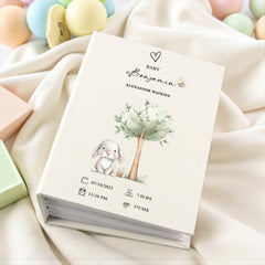 Personalised Baby Photo Album Cute Furry Animals 100 6x4 Photo Album with Sleeves