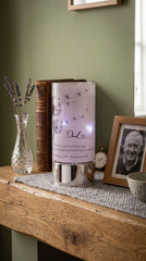 Dad Memorial Led Lamp – Personalised Glass Memorial Tube With Touching Verses ukgiftstoreonline