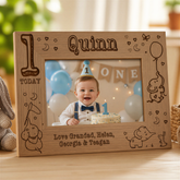 Personalised Baby Boy's First Birthday Photo Frame gift Baby Boy Photo Frame ukgiftstoreonline