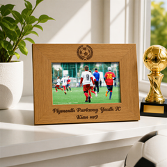 Football Themed Personalised Wooden Engraved Photo Frame Photo Frame ukgiftstoreonline
