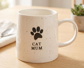 Cat Mum Stoneware Mug – Durable Paw Print Mug | Dishwasher Safe Gift ukgiftstoreonline