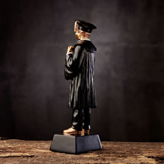 Personalised Male Resin Black & Gold Graduation Figurine Gift figurine uk giftstore online