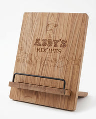 Personalised Recipe Book Stand - Adjustable Wooden Cookbook Holder & Tablet Stand recipe book holder ukgiftstoreonline