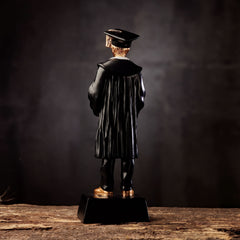 Personalised Male Resin Black & Gold Graduation Figurine Gift figurine uk giftstore online