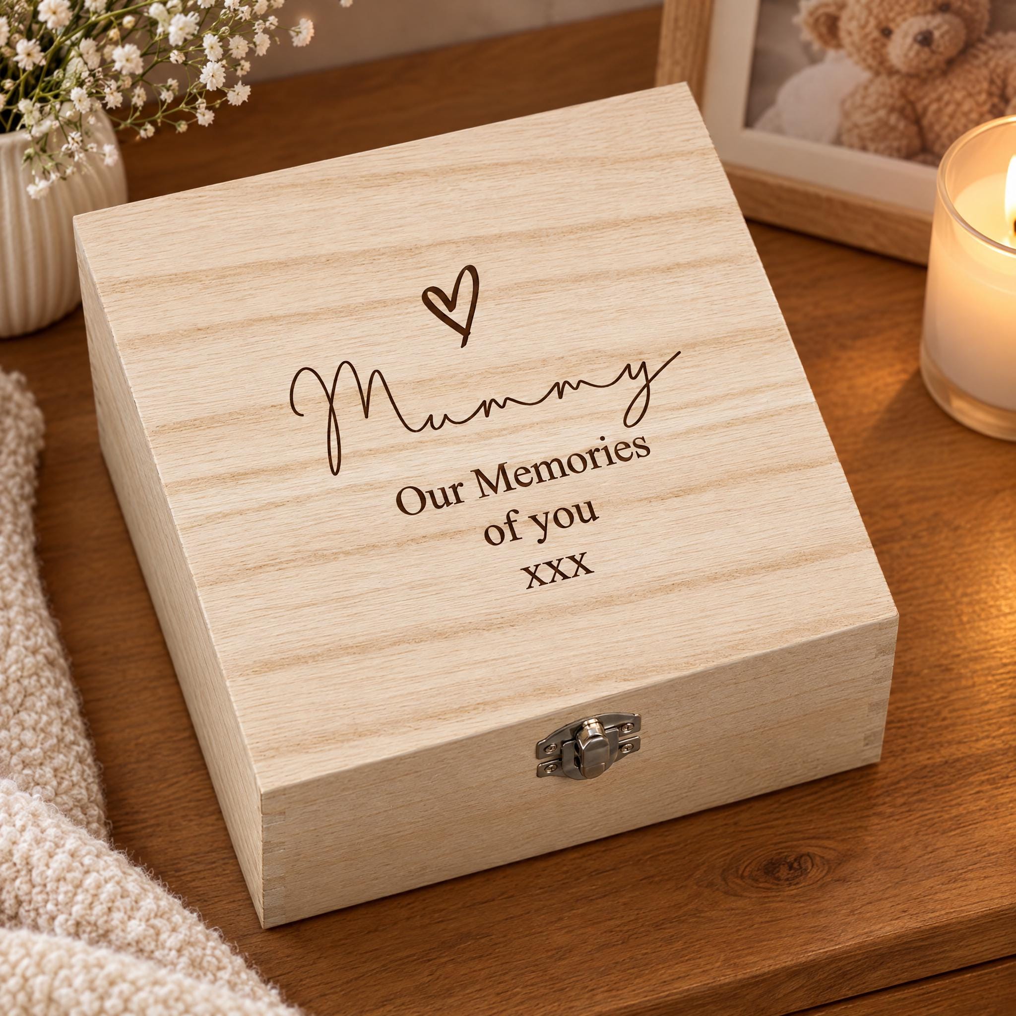 Personalised Keepsake Box | Wooden Engraved | 30cm or 17cm Sizes | Any Title | Any Sentiment ukgiftstoreonline Medium