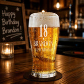 Personalised Pint Beer Glass Gift | Laser Etched Birthday Keepsake ukgiftstoreonline
