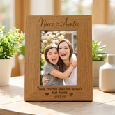 Personalised Best Auntie With Name Portrait Photo Frame Gift personalised photo frames ukgiftstoreonline