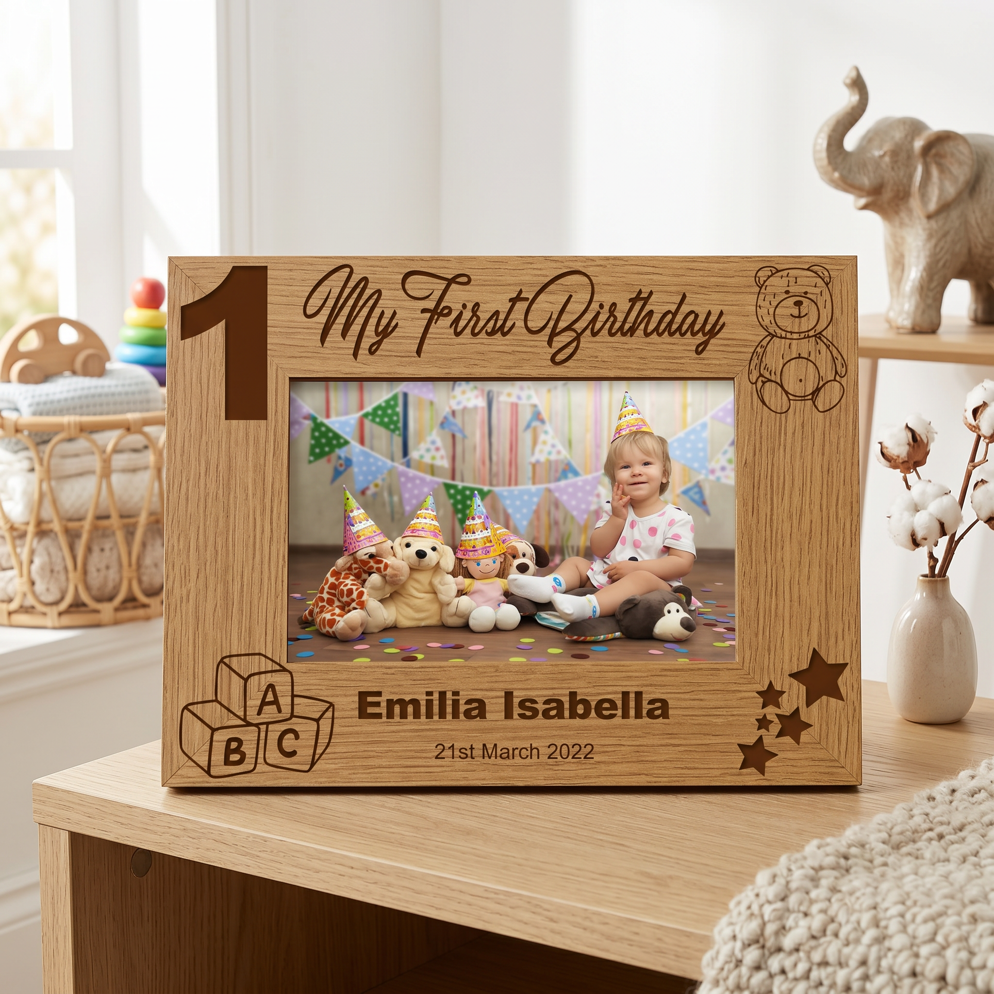 Personalised My First Birthday Photo Frame 1st Keepsake Gift Birthday Photo Frame ukgiftstoreonline