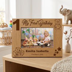 Personalised My First Birthday Photo Frame 1st Keepsake Gift Birthday Photo Frame ukgiftstoreonline
