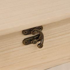 Personalised Christening Wooden Keepsake Memory Book Blue Cross