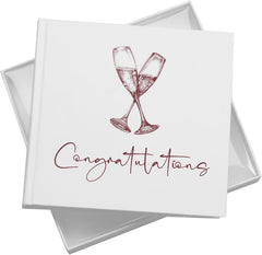 Congratulations Photo Album For 50 x 6 by 4 Photos In White Pack of 5 Wholesale Trade photo album ukgiftstoreonline