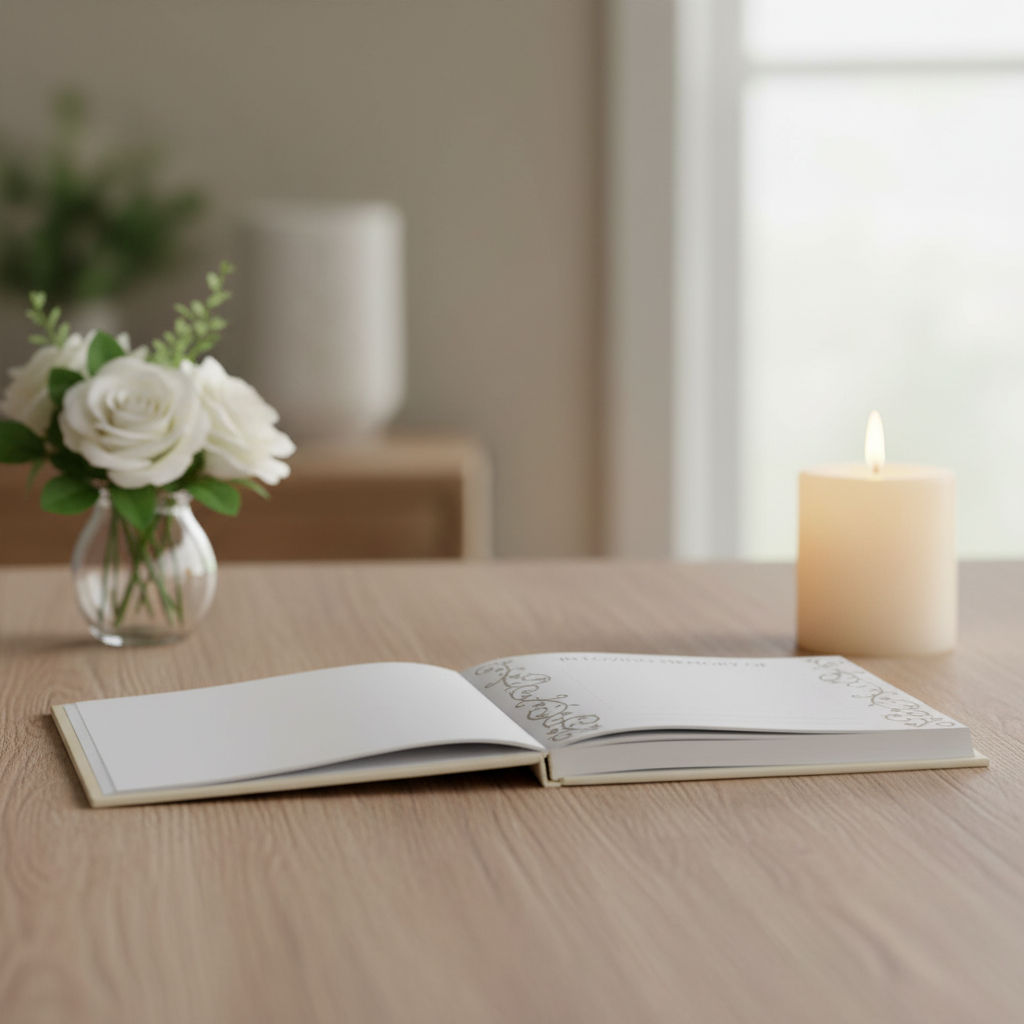 Personalised Memory Funeral Book Remembrance Guest Book Scrapbook Guest Book ukgiftstoreonline