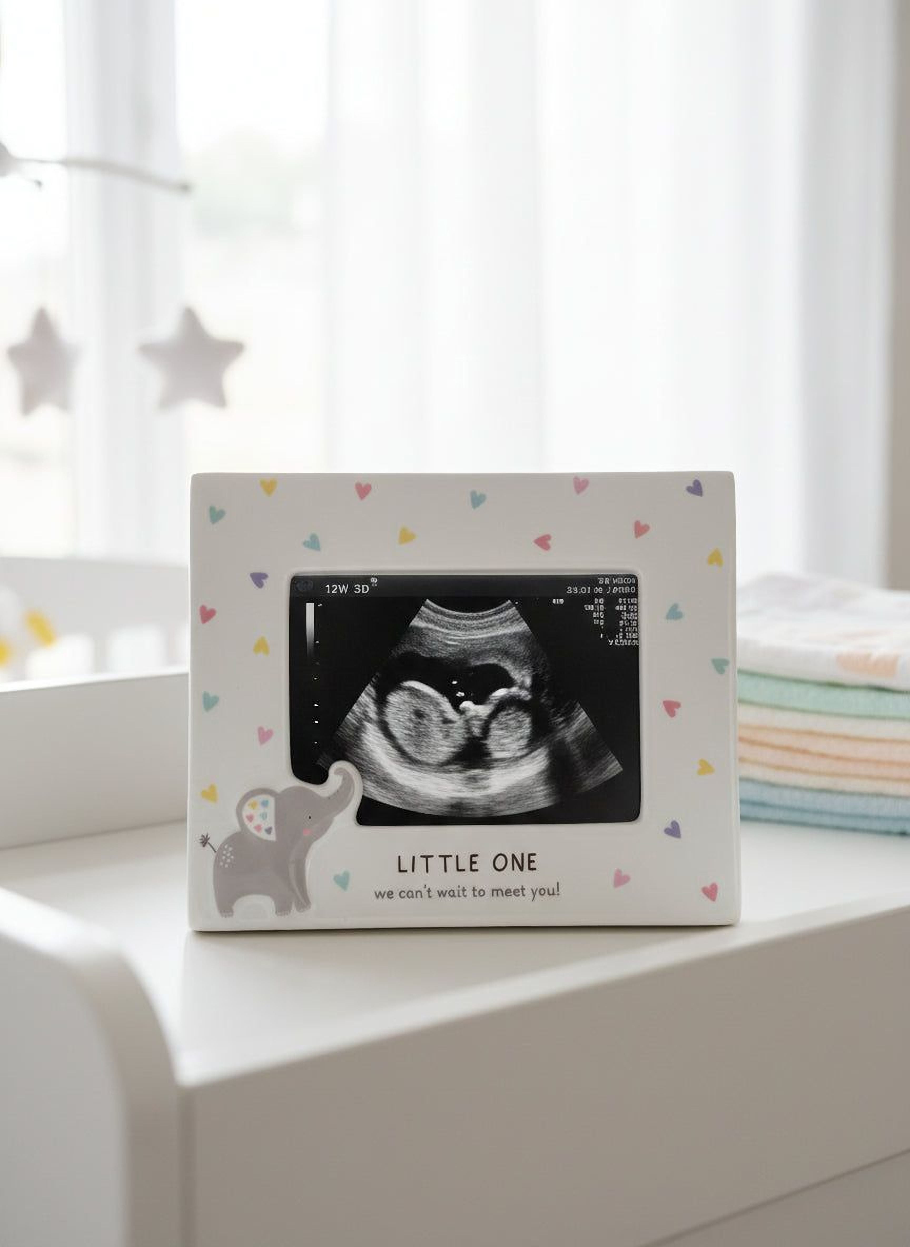 Hello Little One Beautiful Ceramic Baby Scan Frame Baby Photo Frame ukgiftstoreonline