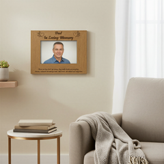 Dad Memorial Remembrance Wooden Photo Frame Engraved Daddy Photo Frame ukgiftstoreonline