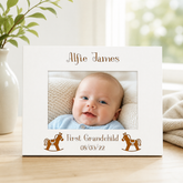 Personalised First Grandchild White Wooden Photo Frame Gift Family Photo frame ukgiftstoreonline