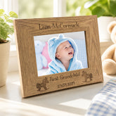 ukgiftstoreonline Personalised First Grandchild Wooden Photo Frame Gift Photo Frame ukgiftstoreonline