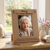 ukgiftstoreonline Nanny In Loving Memory Remembrance Portrait Wooden Photo Frame Gift Loving Memory Remembrance ukgiftstoreonline