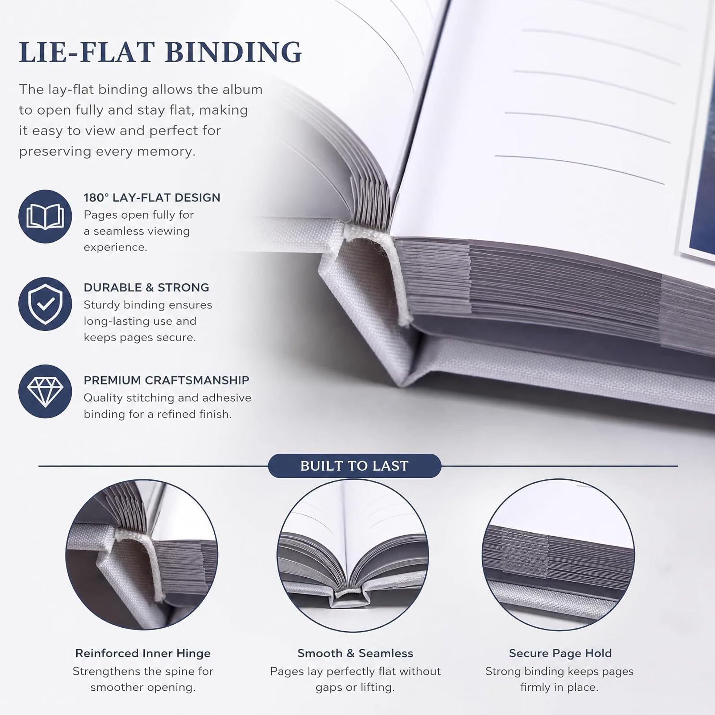Large Personalised Book Bound Baby's First Year of Adventures Photo Keepsake Album Memory Book photo album ukgiftstoreonline