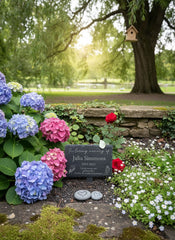 Personalised In Loving Memory Feathers Design Slate Marker Garden Loving Memory Remembrance ukgiftstoreonline