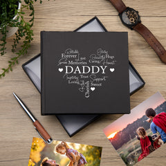 Daddy Black Photo Picture Album 50 x 6"x4"