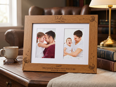 Dad In Loving Memory Photo Frame Double 6x4 Inch Personalised Photo Frame ukgiftstoreonline