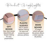 Holidays Pink Photo Album Gift Album 50 x 6"x4"