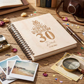 Personalised Wooden Photo Album – Large Engraved Birthday Keepsake Gift Birthday Photo Album ukgiftstoreonline