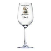 Personalised Retirement Wine Glass Gift For Her With Bunny Personalised Gin Glasses ukgiftstoreonline