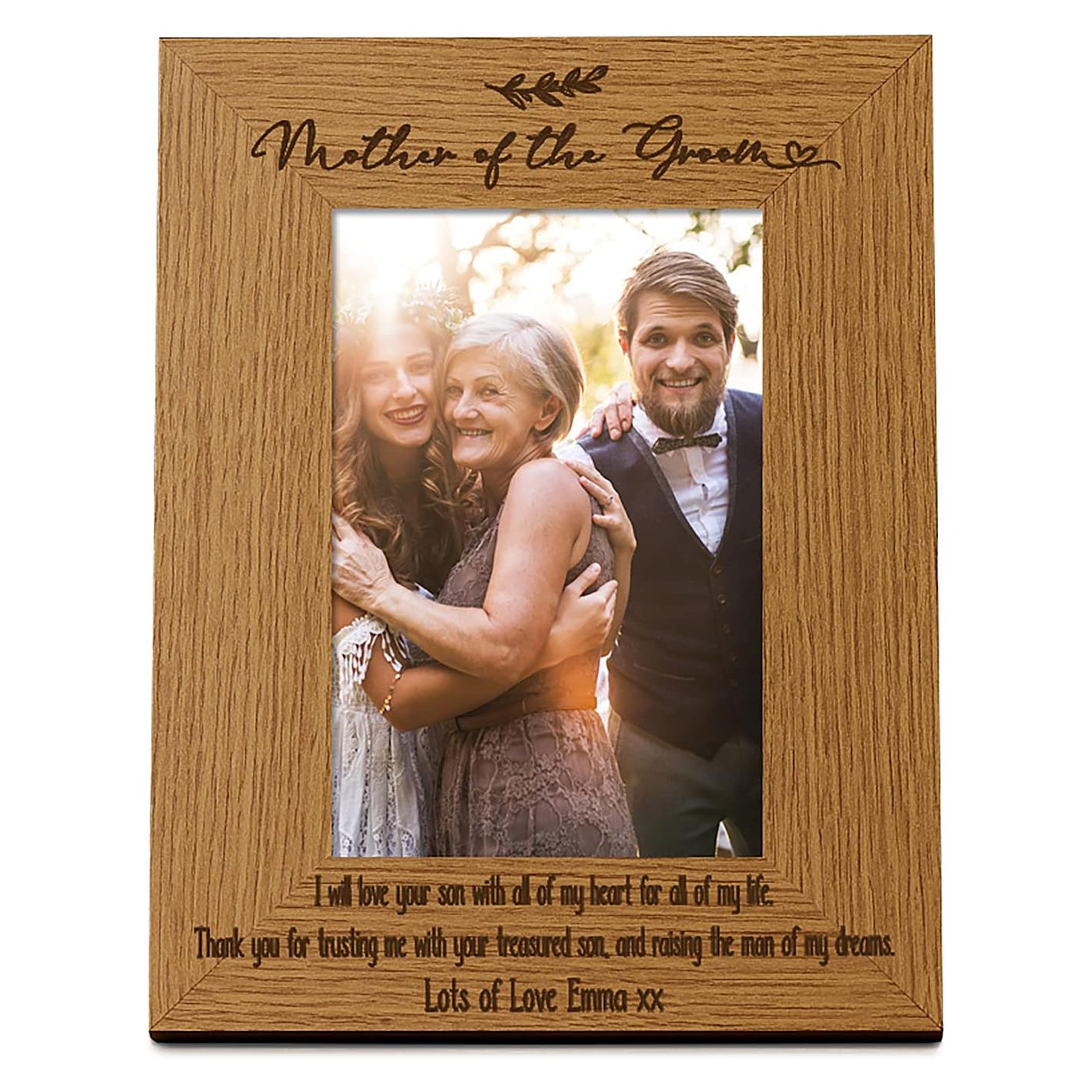 Personalised Mother Of The Groom Wedding Photo Picture Frame Portrait Photo Frame ukgiftstoreonline