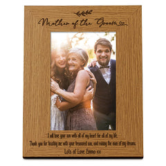 Personalised Mother Of The Groom Wedding Photo Picture Frame Portrait Photo Frame ukgiftstoreonline