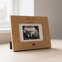 Personalised Baby Scan Frame, First Scan Photo Frame With Stand Photo Frame ukgiftstoreonline
