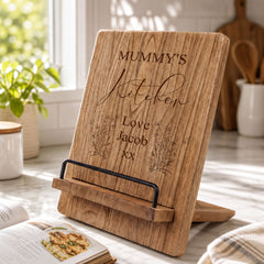 Personalised Mummy Recipe Book Or Tablet Stand For Kitchen Gift Photo Frame ukgiftstoreonline