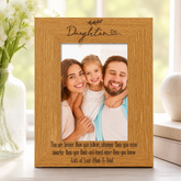 Personalised Daughter Sentiment Gift Wooden Photo Picture Frame Portrait Photo Frame ukgiftstoreonline