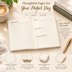 Personalised Wedding Planner Notebook, A5 Bridal To Do List Book ukgiftstoreonline