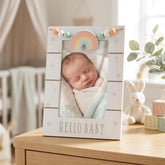 Baby Photo Frame – Pastel Rainbow Design | 4x6 Keepsake Baby Gift ukgiftstoreonline