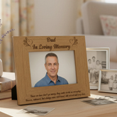 Dad Memorial Remembrance Wooden Photo Frame Engraved Daddy Photo Frame ukgiftstoreonline