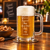 Personalised Engraved 540ml Beer Glass Mug Gift for Him any Occasion Personalised Birthday Gift ukgiftstoreonline