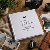 Personalised Photo Album | Classic Linen Cover, 22Cm Square Keepsake Any Name ukgiftstoreonline