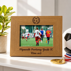 Football Themed Personalised Wooden Engraved Photo Frame Photo Frame ukgiftstoreonline