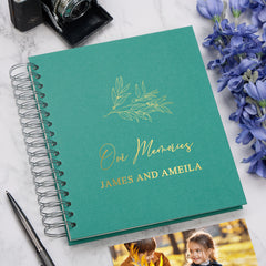 Personalised Our Memories Photo Album With Multiple Colours
