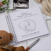 Personalised Pregnancy Journal and First Year Record Book Elephant Themed