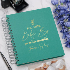 Large Personalised Baby Boy Photo Album Memory Keepsake Gift Multiple Colours Photo Album ukgiftstoreonline
