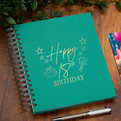 Large 18th Birthday Photo Album Memory Keepsake Gift With Presents Multiple Colours Photo Album ukgiftstoreonline Emerald Green 4x6 Inch Album