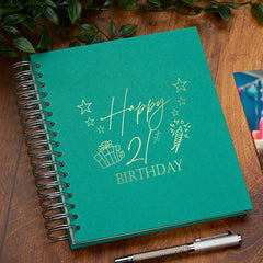 Large 21st Birthday Photo Album Memory Keepsake Gift With Presents Multiple Colours
