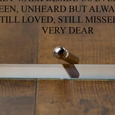 Personalised Exclusive Sympathy Photo Keepsake Gift Glass Plaque Bereavement, Memorial Gift